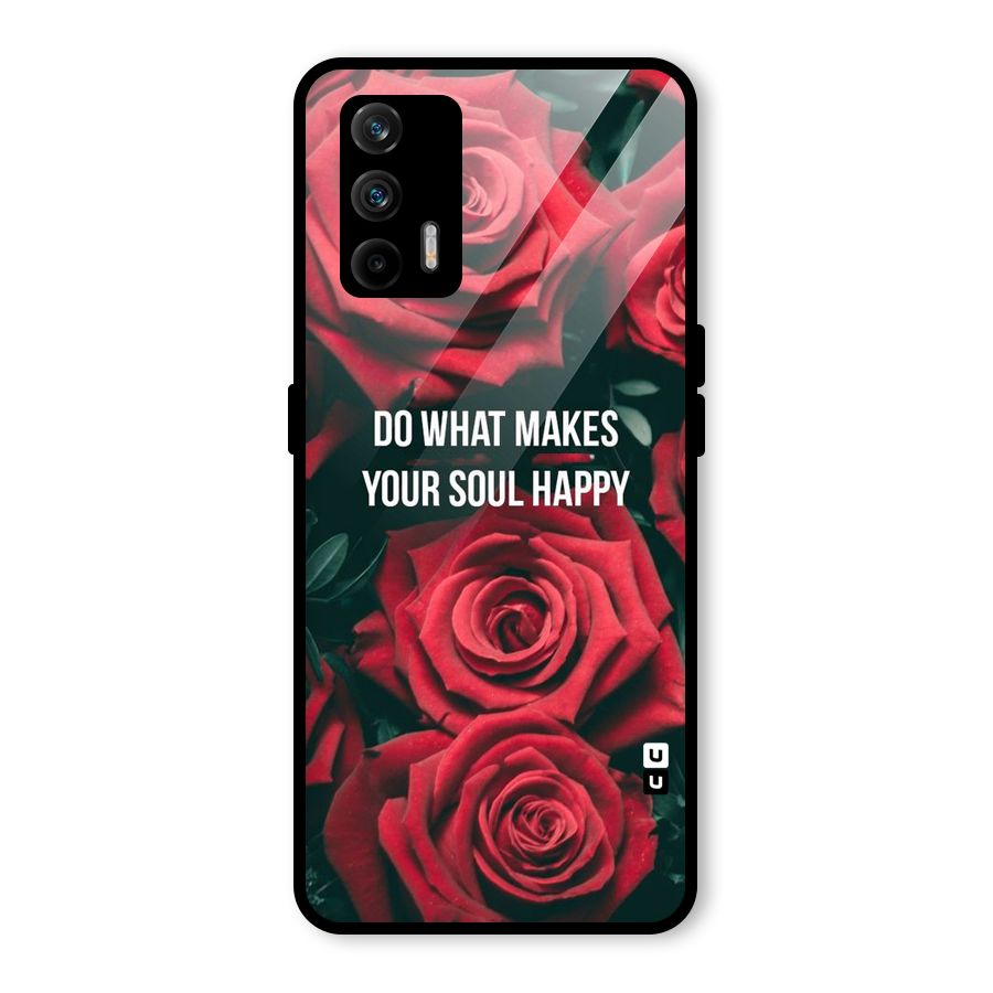 Soul Happy Glass Back Case for Realme GT 5G