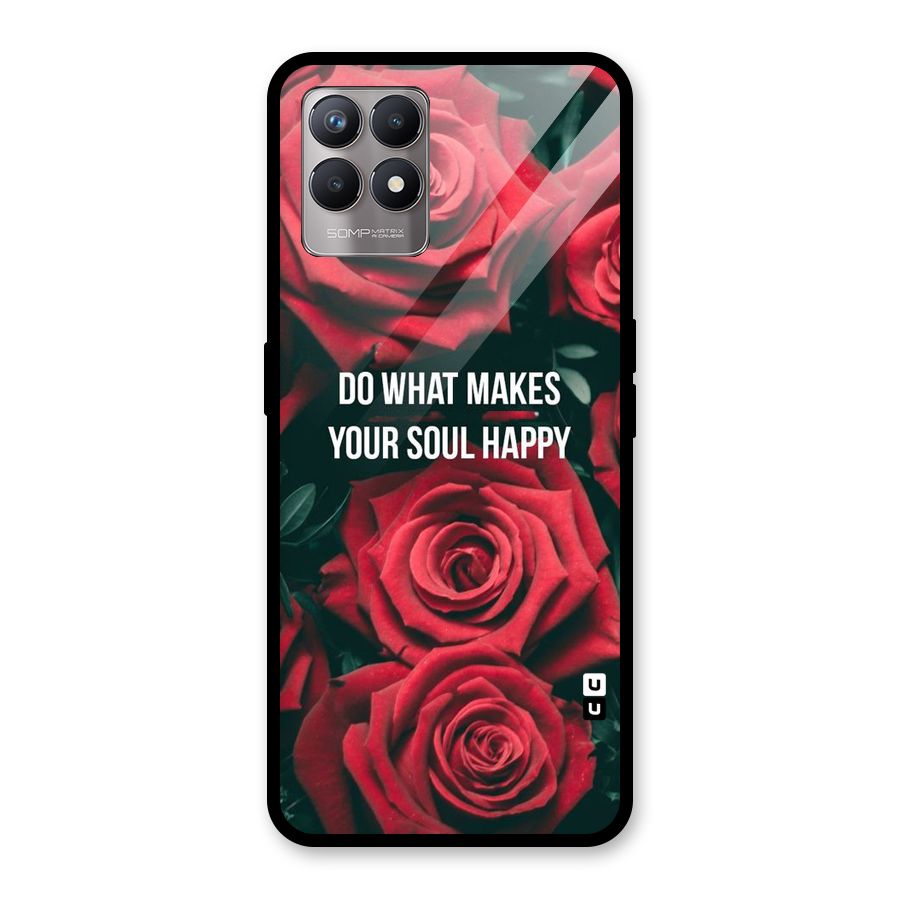 Soul Happy Glass Back Case for Realme Narzo 50