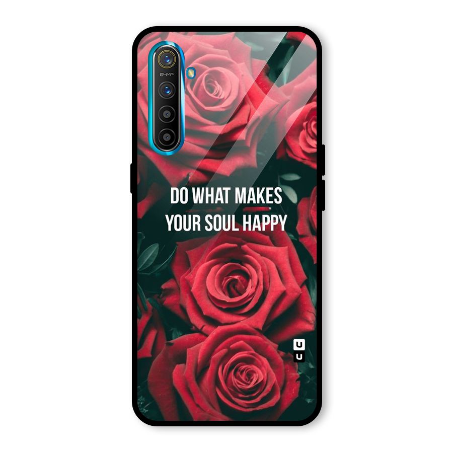Soul Happy Glass Back Case for Realme X2