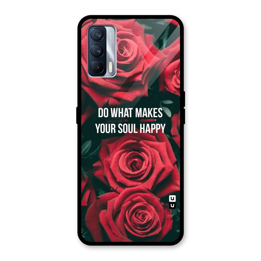 Soul Happy Glass Back Case for Realme X7
