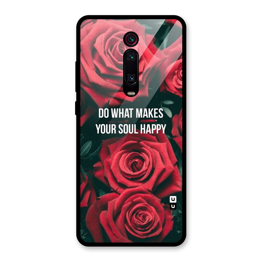 Soul Happy Glass Back Case for Redmi K20 Pro