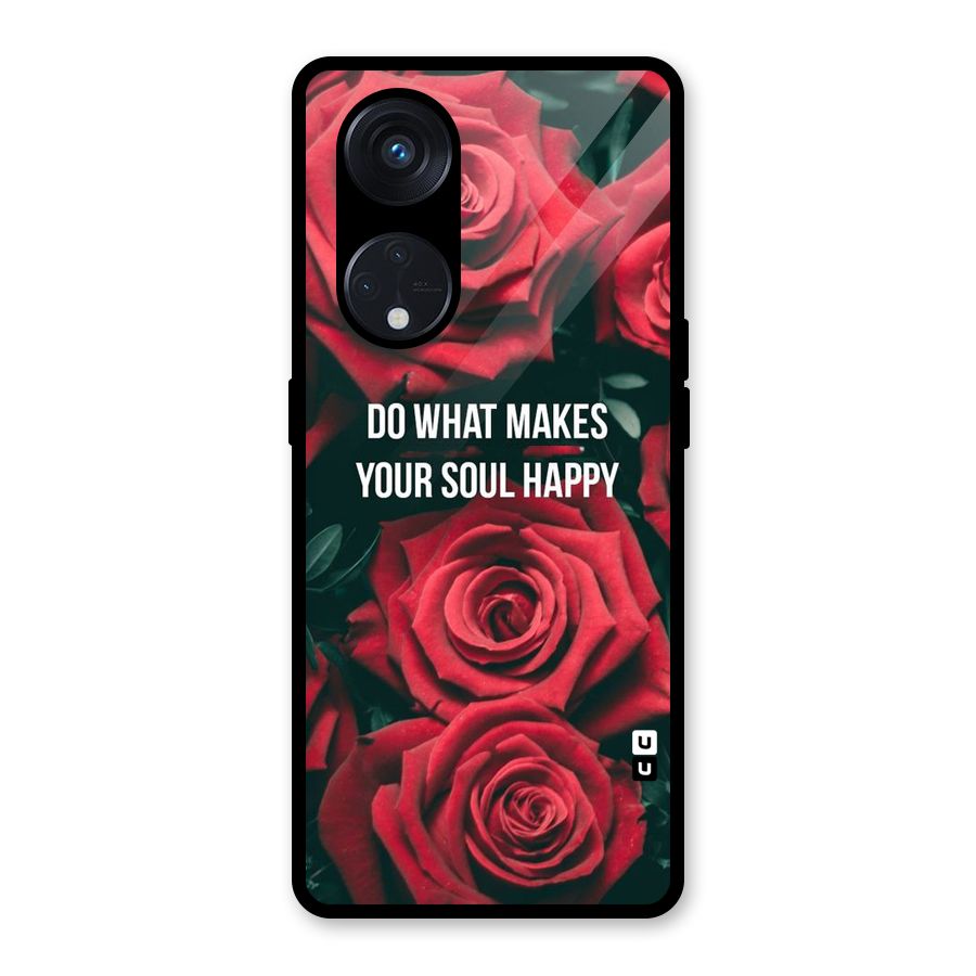 Soul Happy Glass Back Case for Reno8 T 5G