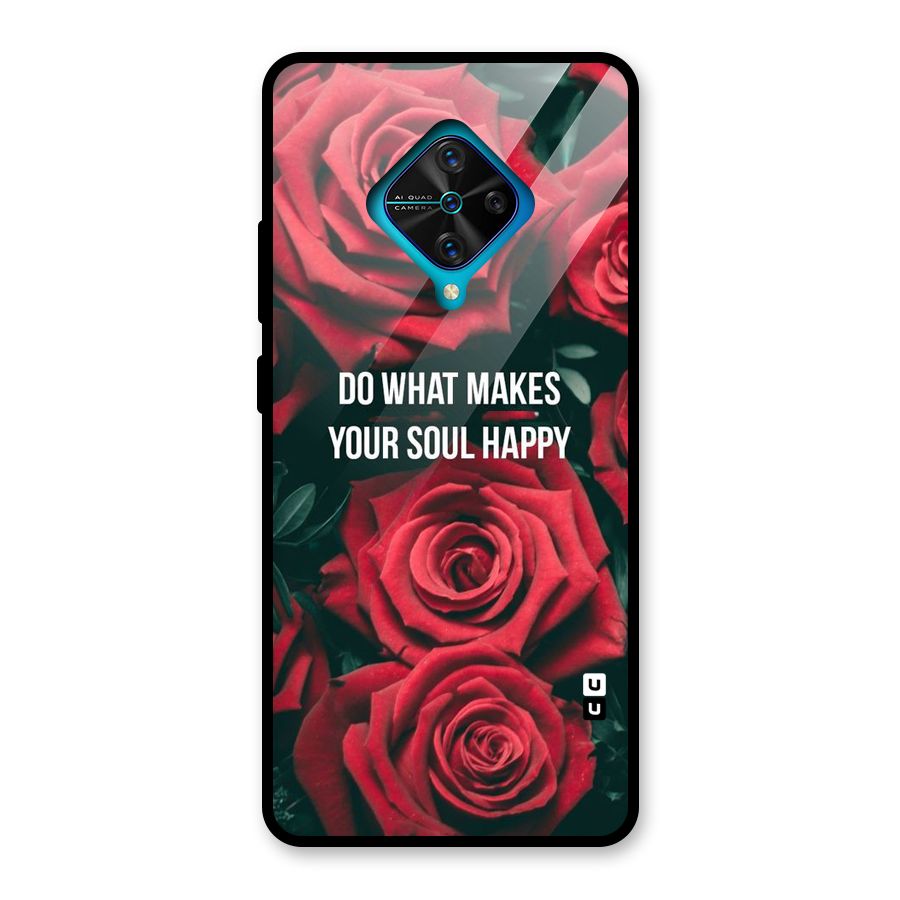 Soul Happy Glass Back Case for Vivo S1 Pro