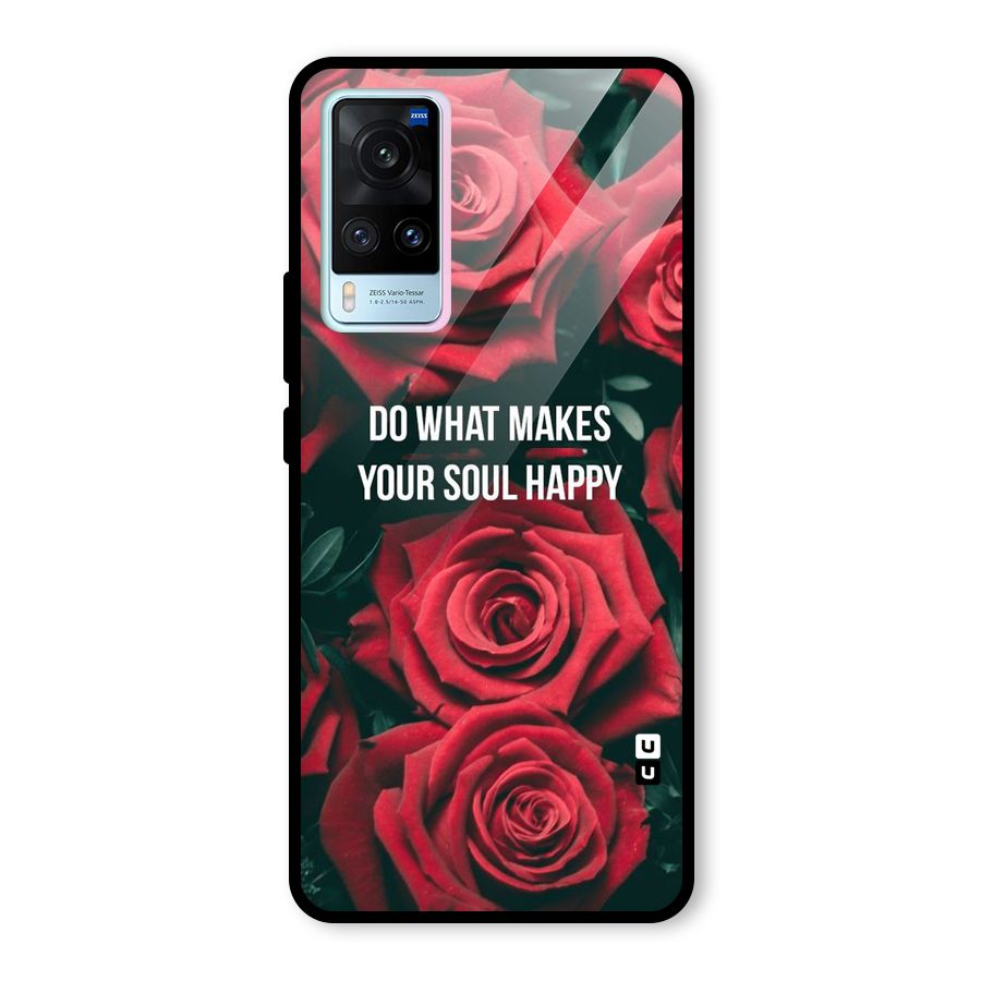 Soul Happy Glass Back Case for Vivo X60