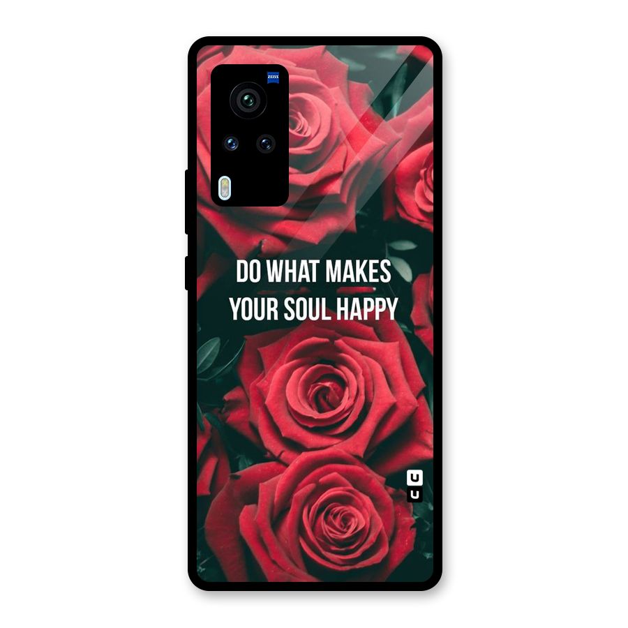 Soul Happy Glass Back Case for Vivo X60 Pro