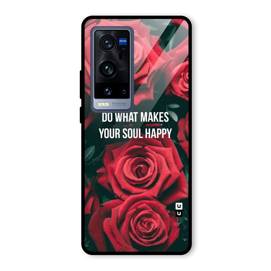 Soul Happy Glass Back Case for Vivo X60 Pro Plus