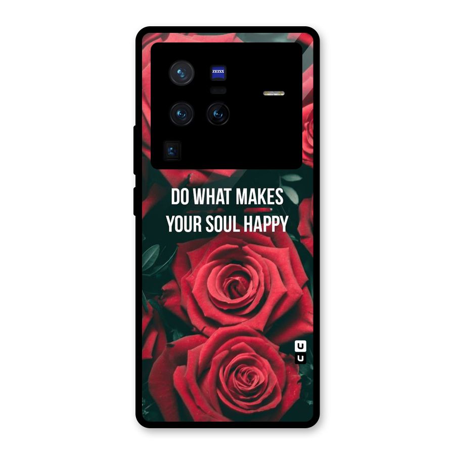 Soul Happy Glass Back Case for Vivo X80 Pro
