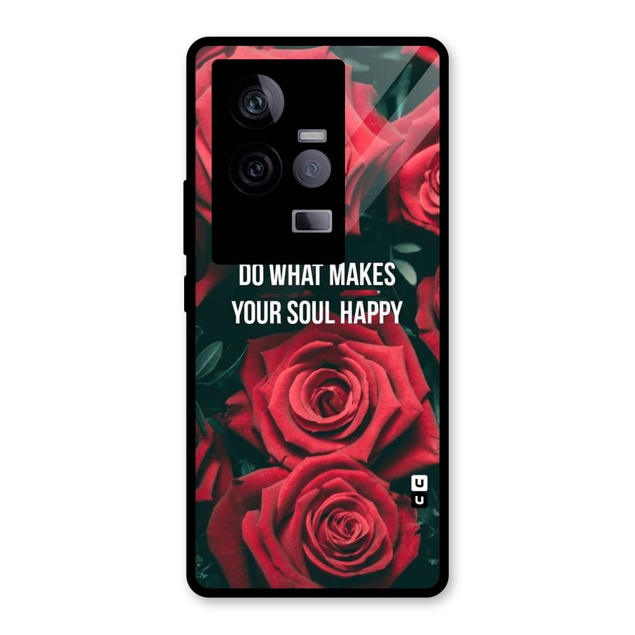 Soul Happy Glass Back Case for Vivo iQOO 11 5G