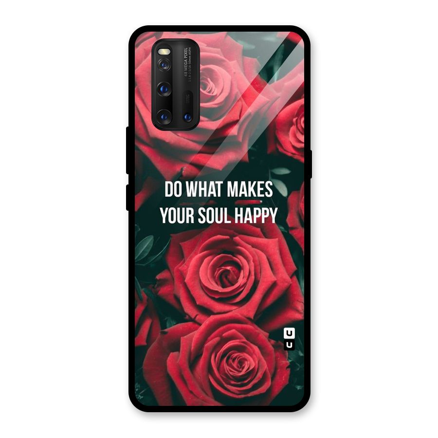 Soul Happy Glass Back Case for Vivo iQOO 3