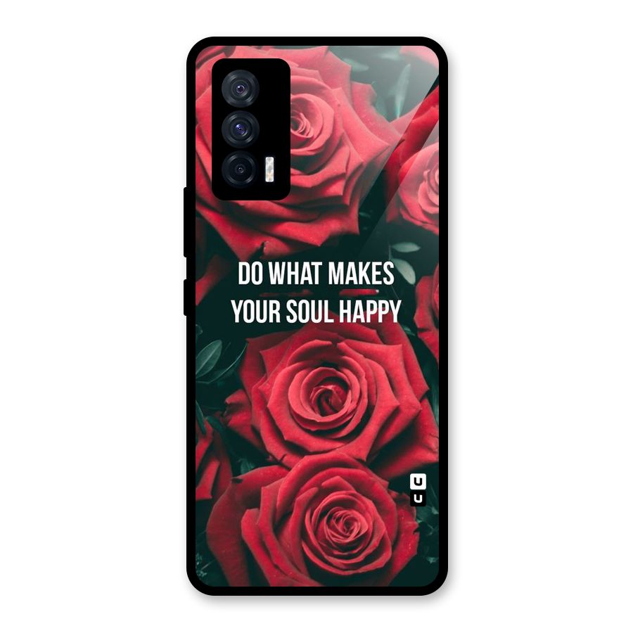 Soul Happy Glass Back Case for Vivo iQOO 7 5G
