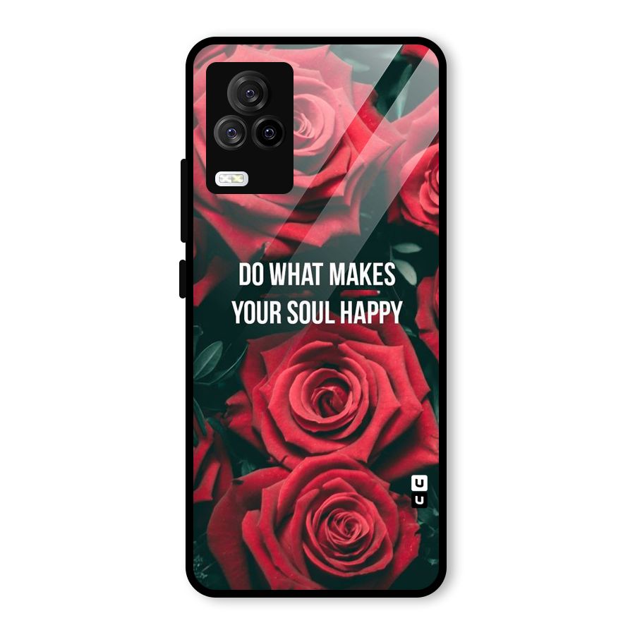 Soul Happy Glass Back Case for Vivo iQOO 7 Legend 5G