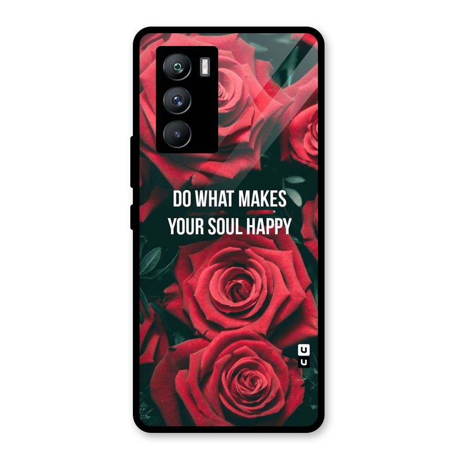 Soul Happy Glass Back Case for Vivo iQOO 9 SE