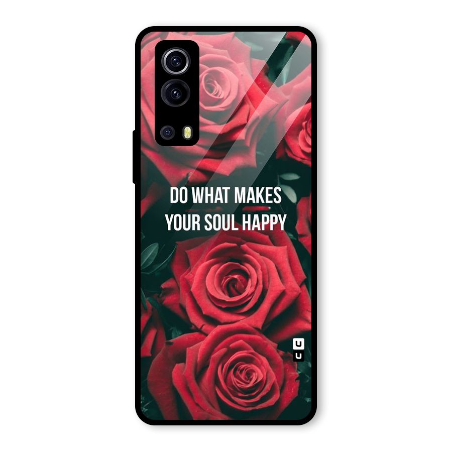Soul Happy Glass Back Case for Vivo iQOO Z3