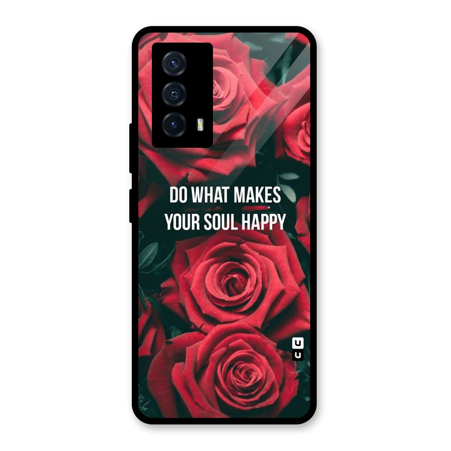 Soul Happy Glass Back Case for Vivo iQOO Z5