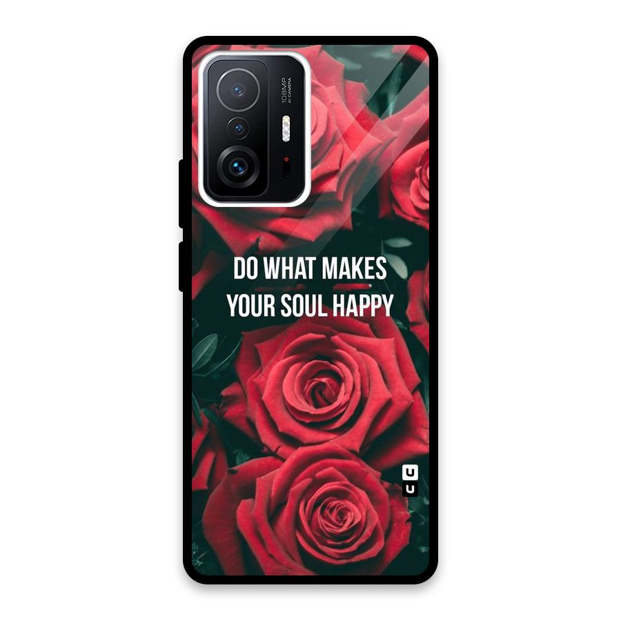 Soul Happy Glass Back Case for Xiaomi 11T Pro