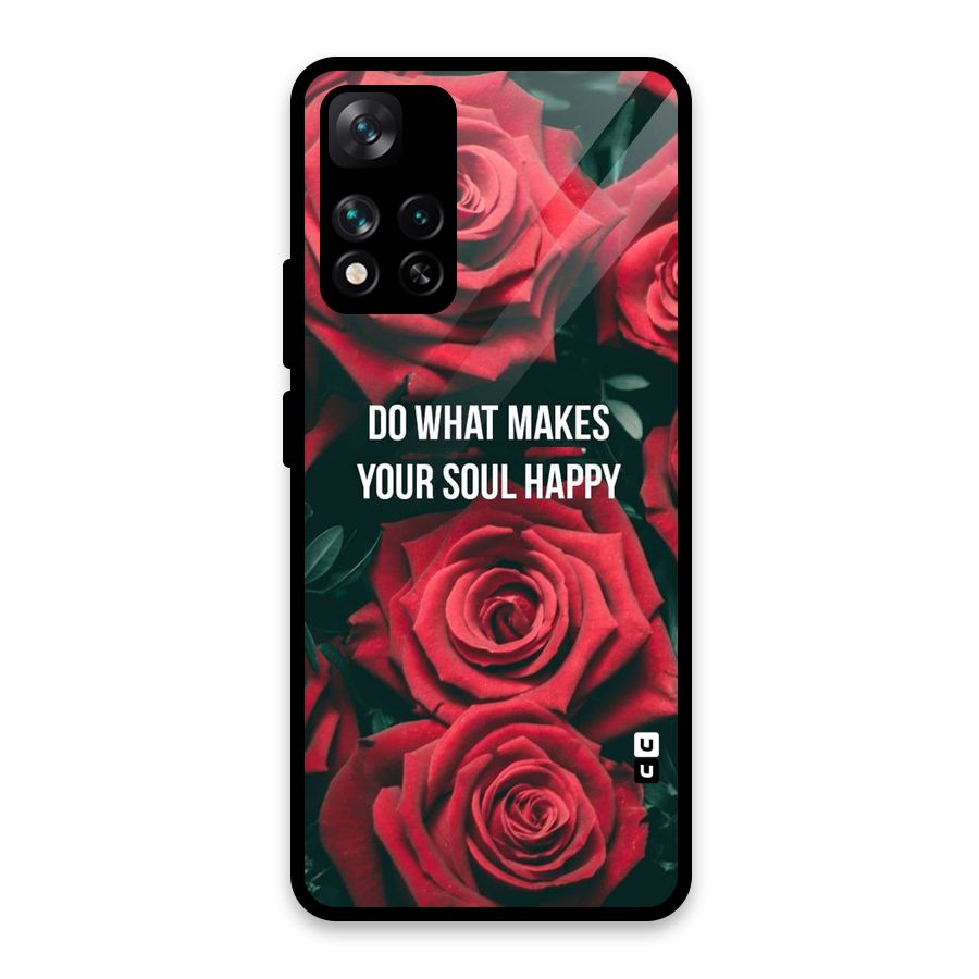 Soul Happy Glass Back Case for Xiaomi 11i HyperCharge 5G