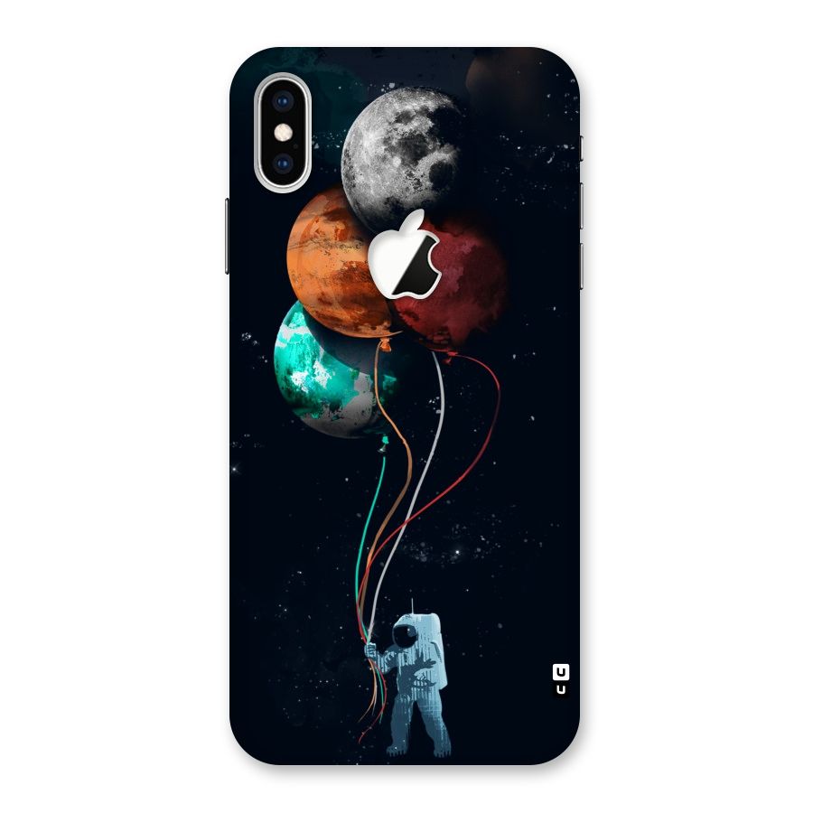 Space Balloons Back Case for iPhone XS Max Apple Cut