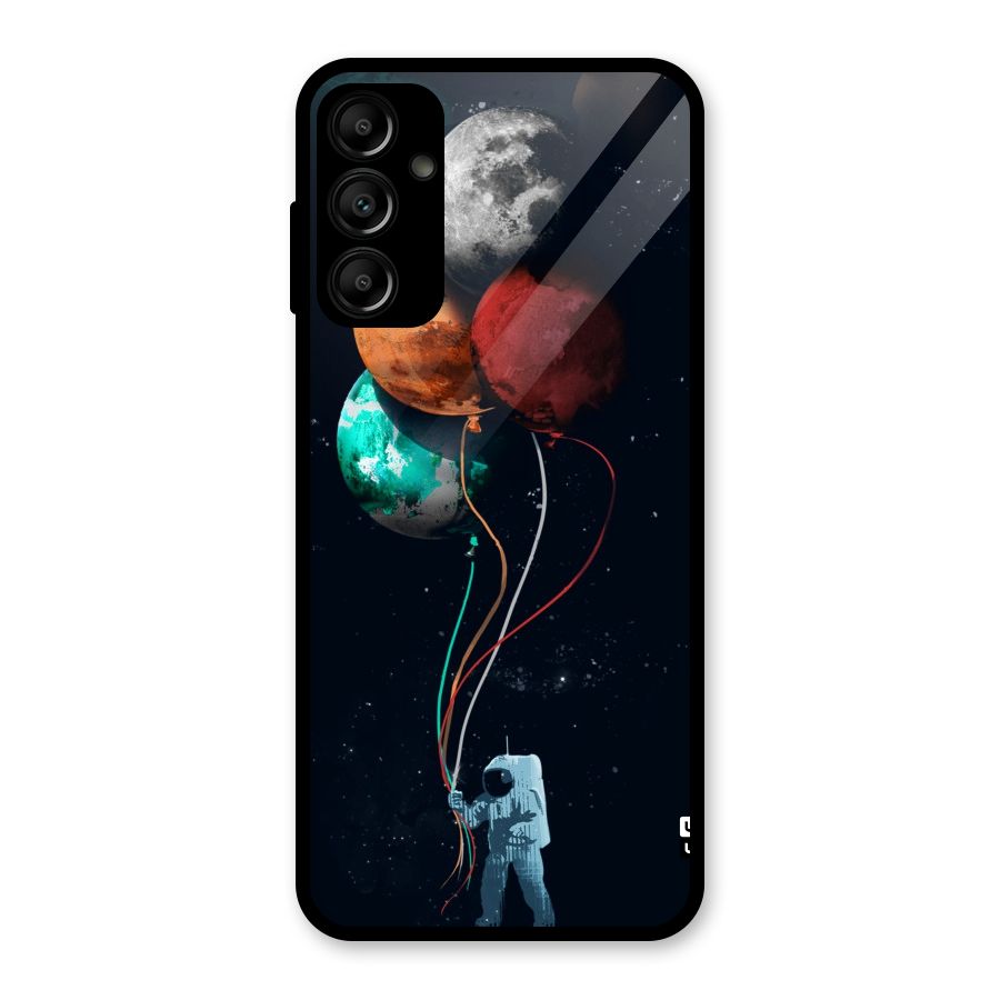 Space Balloons Glass Back Case for Galaxy A14 5G