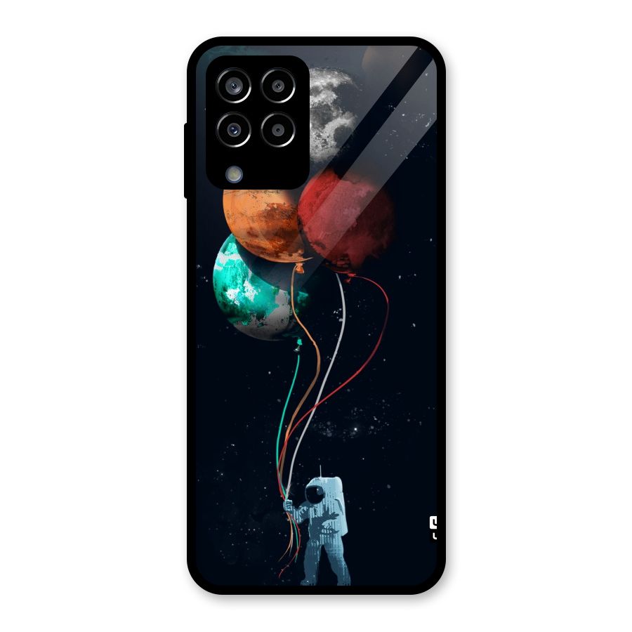 Space Balloons Glass Back Case for Galaxy M33
