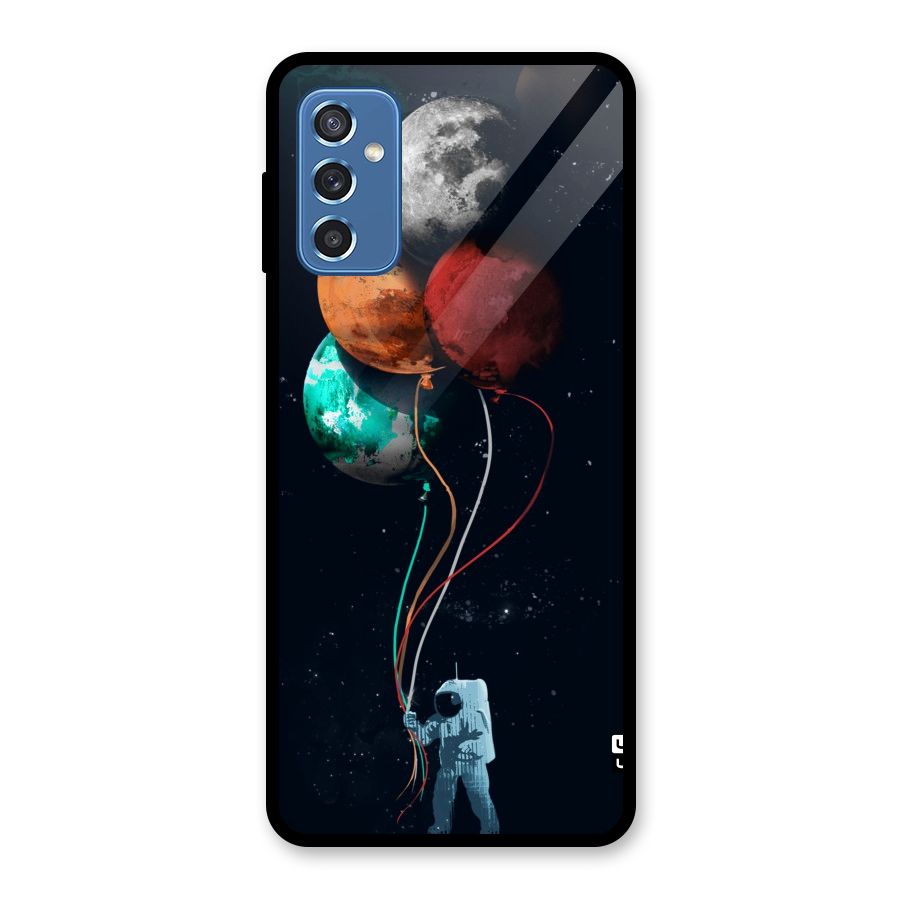 Space Balloons Glass Back Case for Galaxy M52 5G