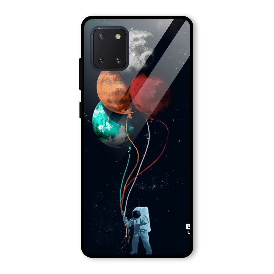 Space Balloons Glass Back Case for Galaxy Note 10 Lite