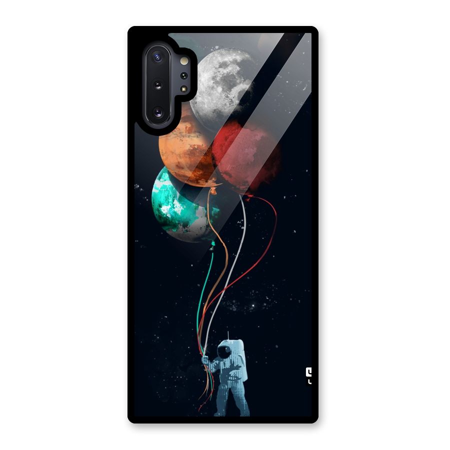 Space Balloons Glass Back Case for Galaxy Note 10 Plus