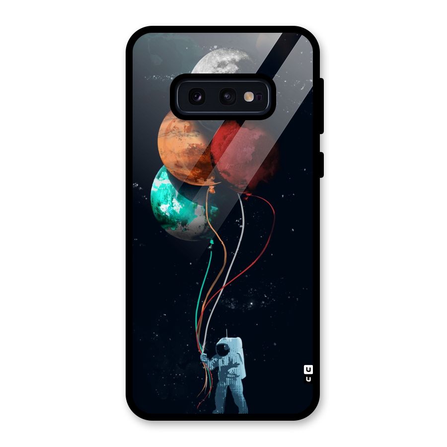 Space Balloons Glass Back Case for Galaxy S10e