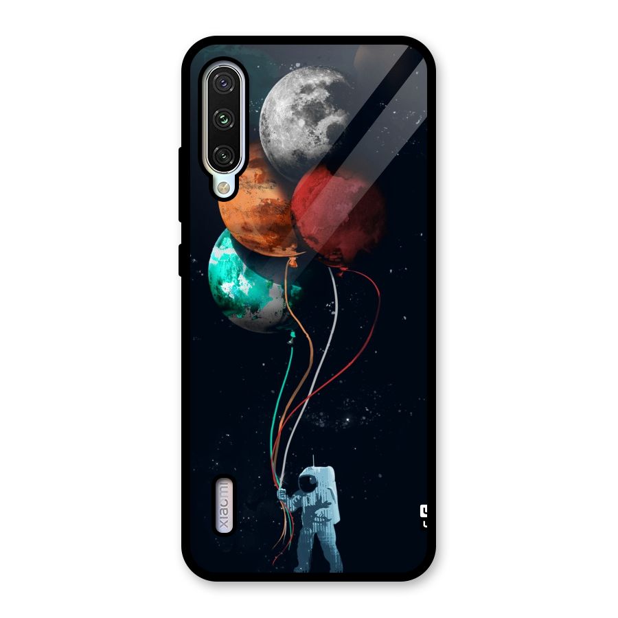Space Balloons Glass Back Case for Mi A3