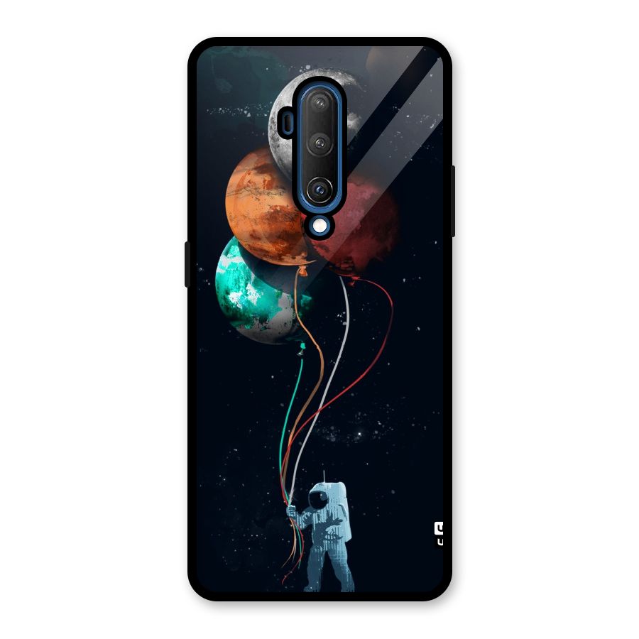 Space Balloons Glass Back Case for OnePlus 7T Pro