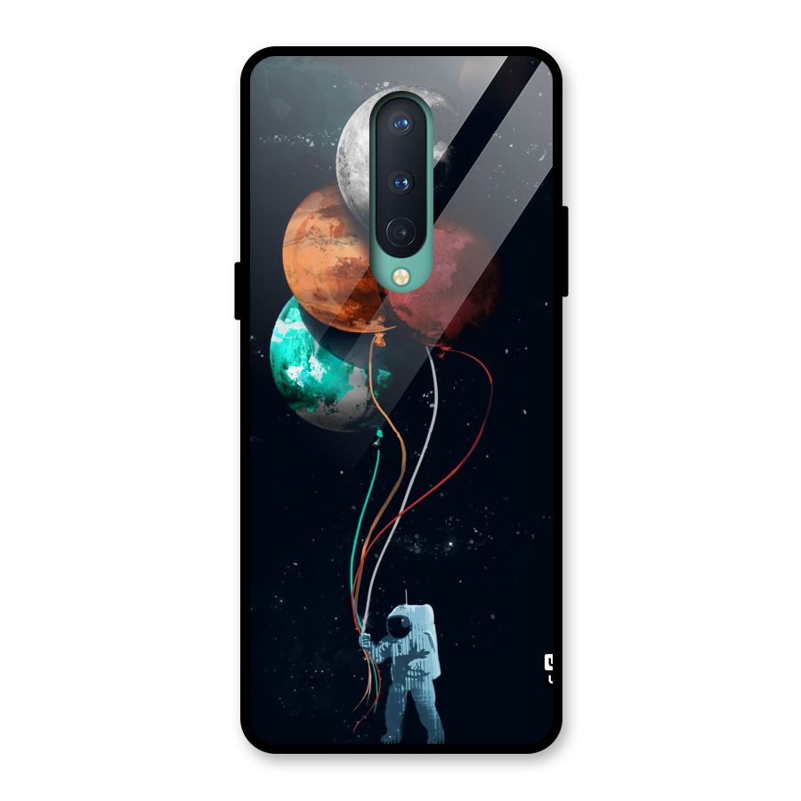 Space Balloons Glass Back Case for OnePlus 8