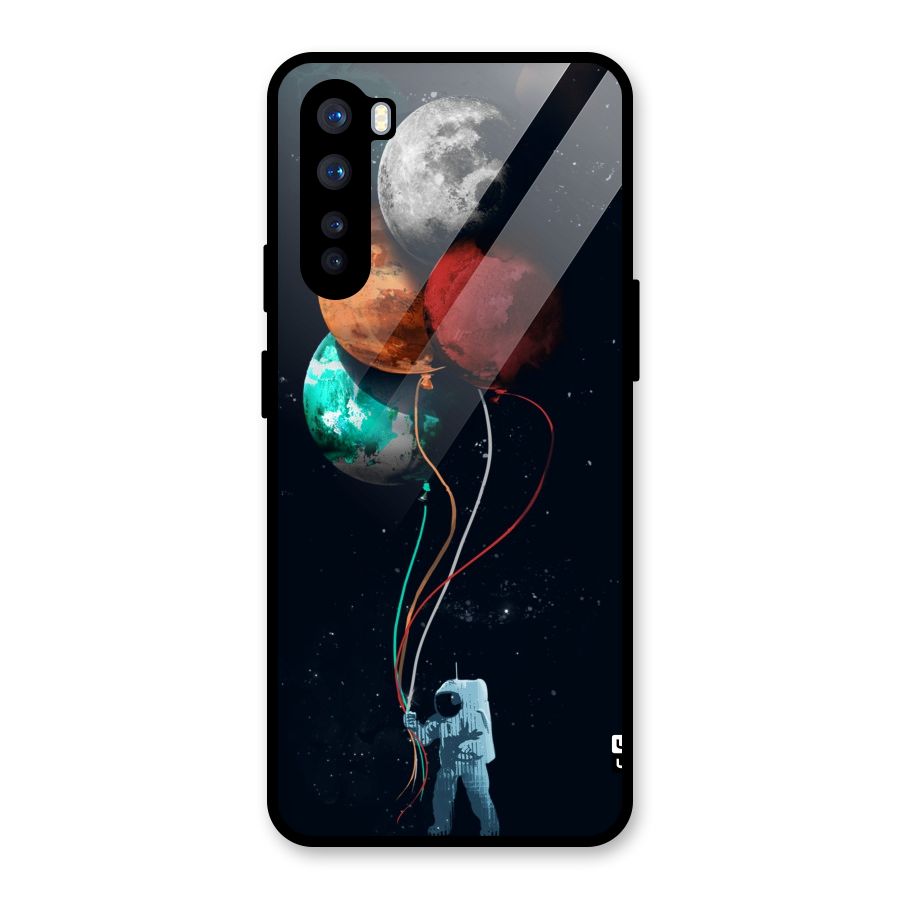 Space Balloons Glass Back Case for OnePlus Nord