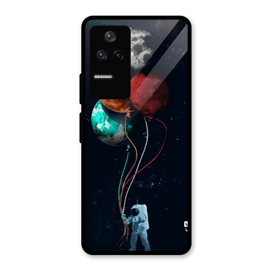 Space Balloons Glass Back Case for Poco F4 5G