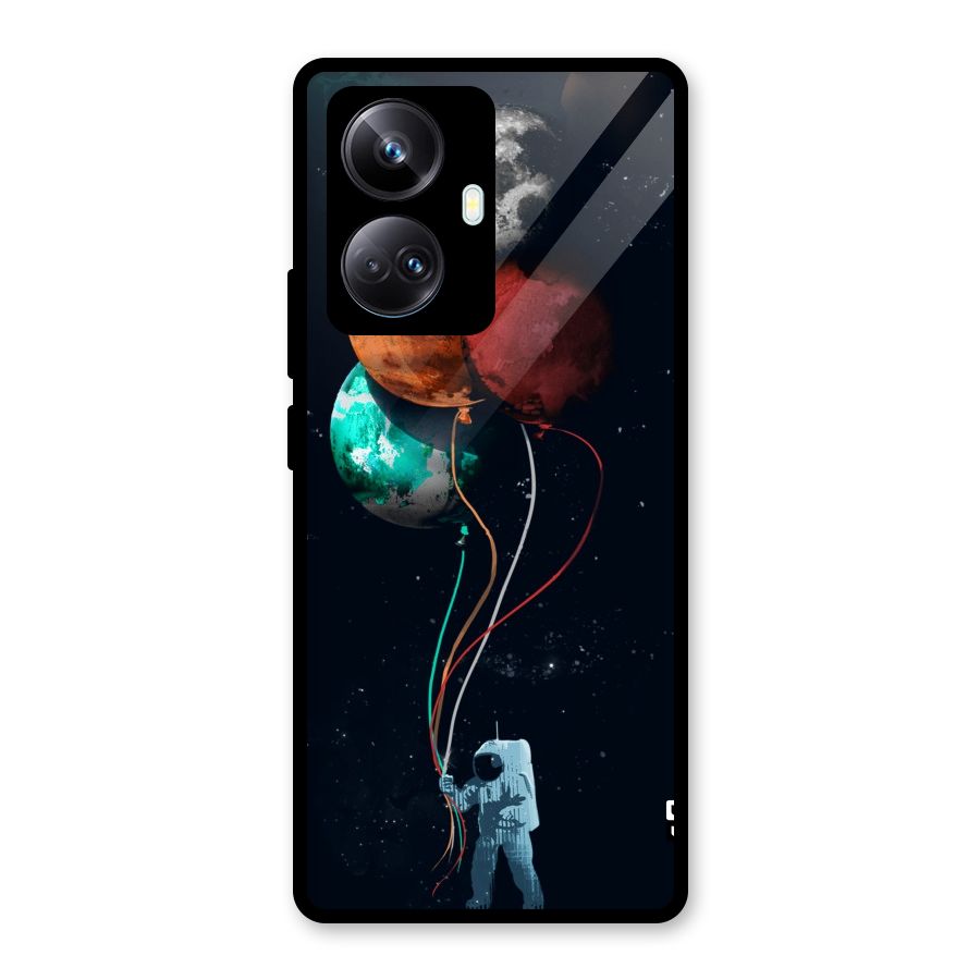 Space Balloons Glass Back Case for Realme 10 Pro Plus