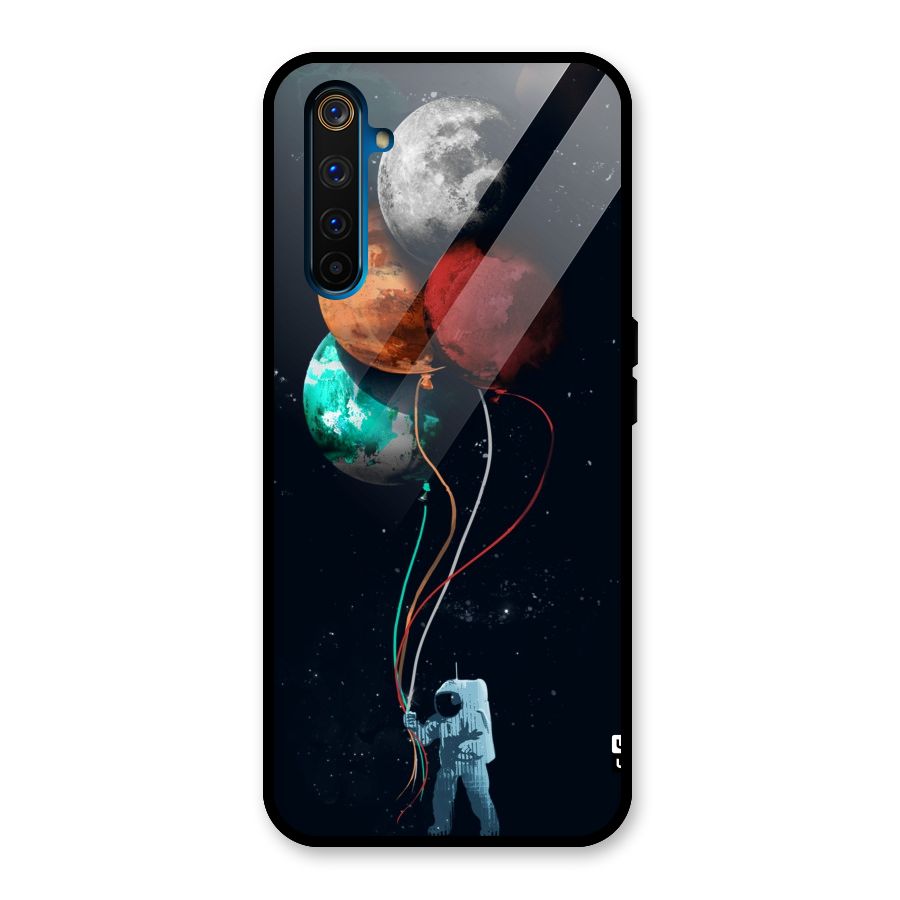 Space Balloons Glass Back Case for Realme 6 Pro