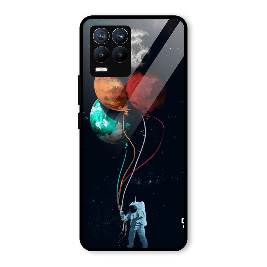 Space Balloons Glass Back Case for Realme 8