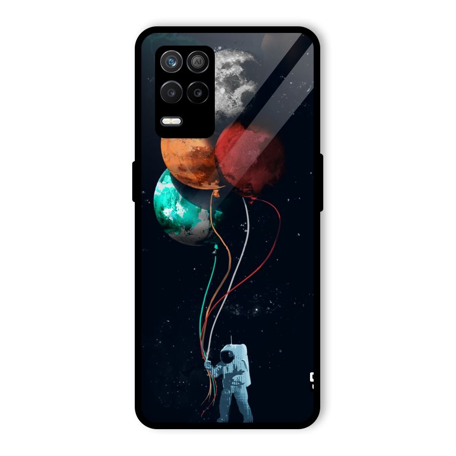 Space Balloons Glass Back Case for Realme 8 5G