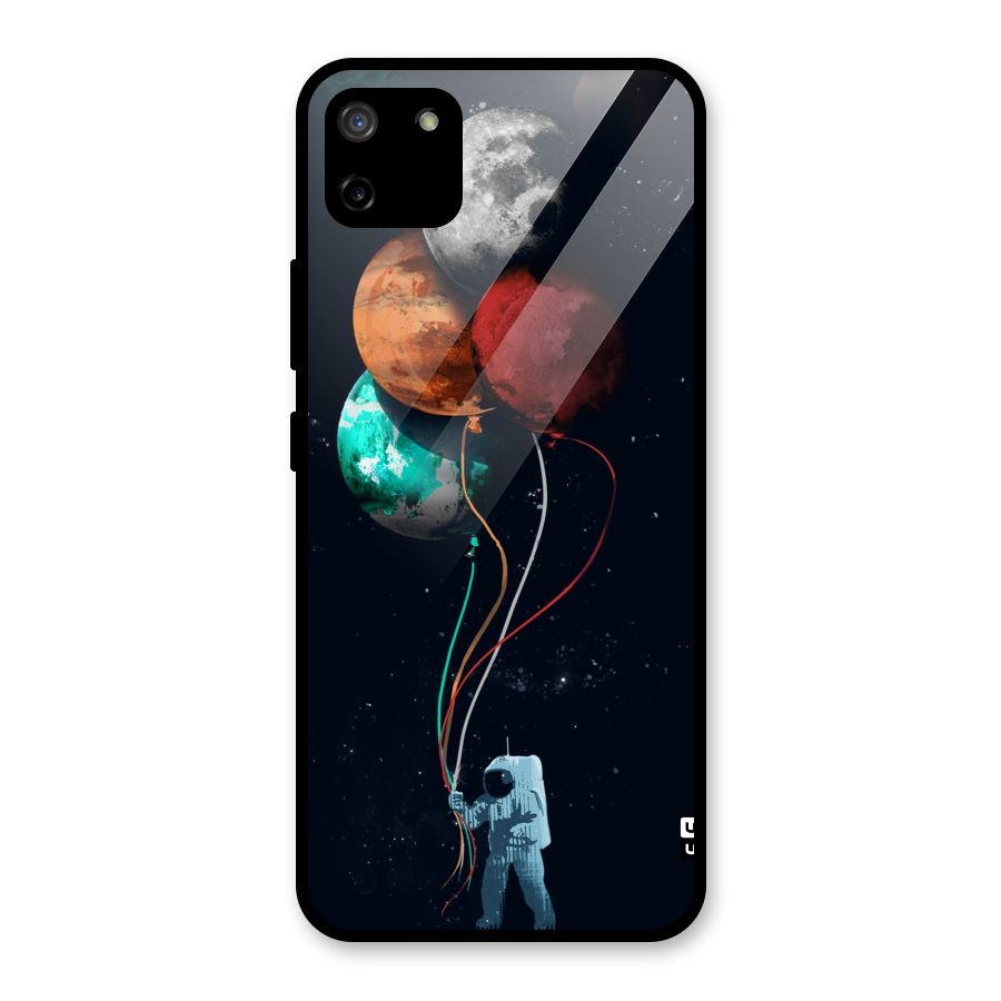 Space Balloons Glass Back Case for Realme C11