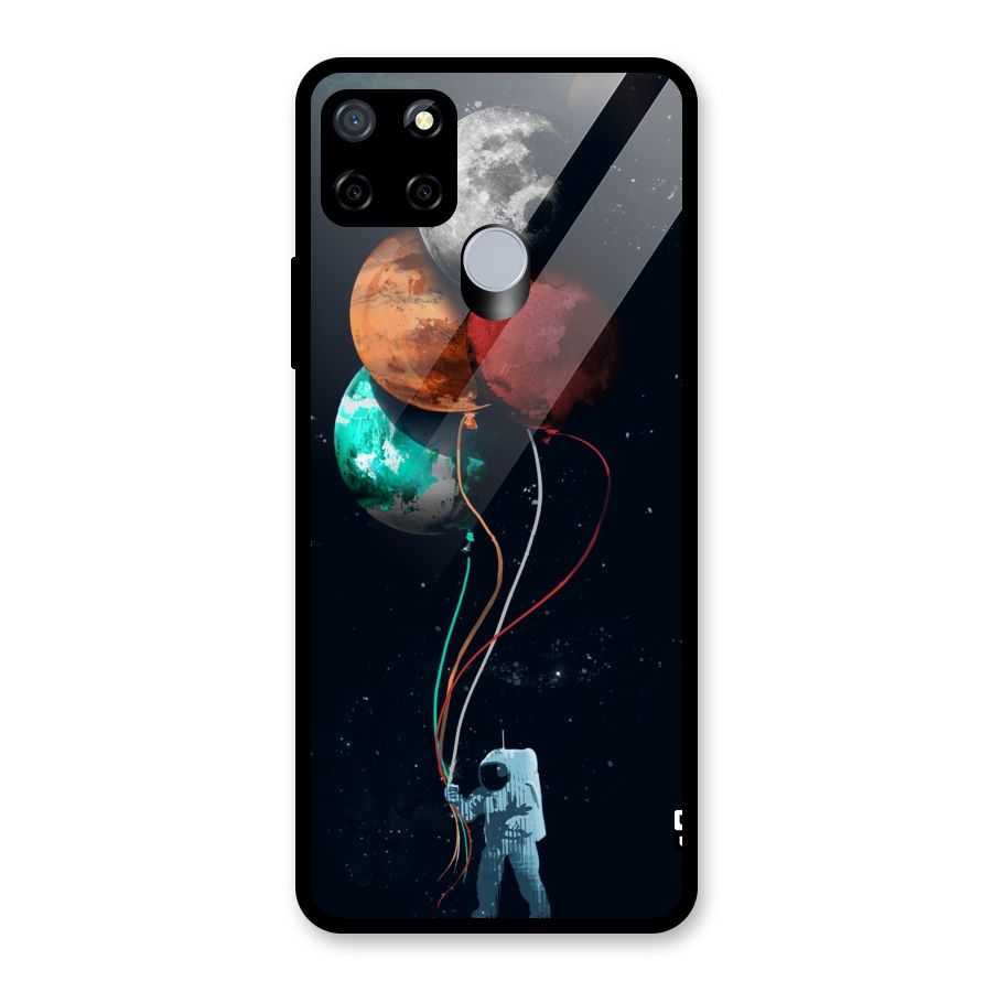 Space Balloons Glass Back Case for Realme C12