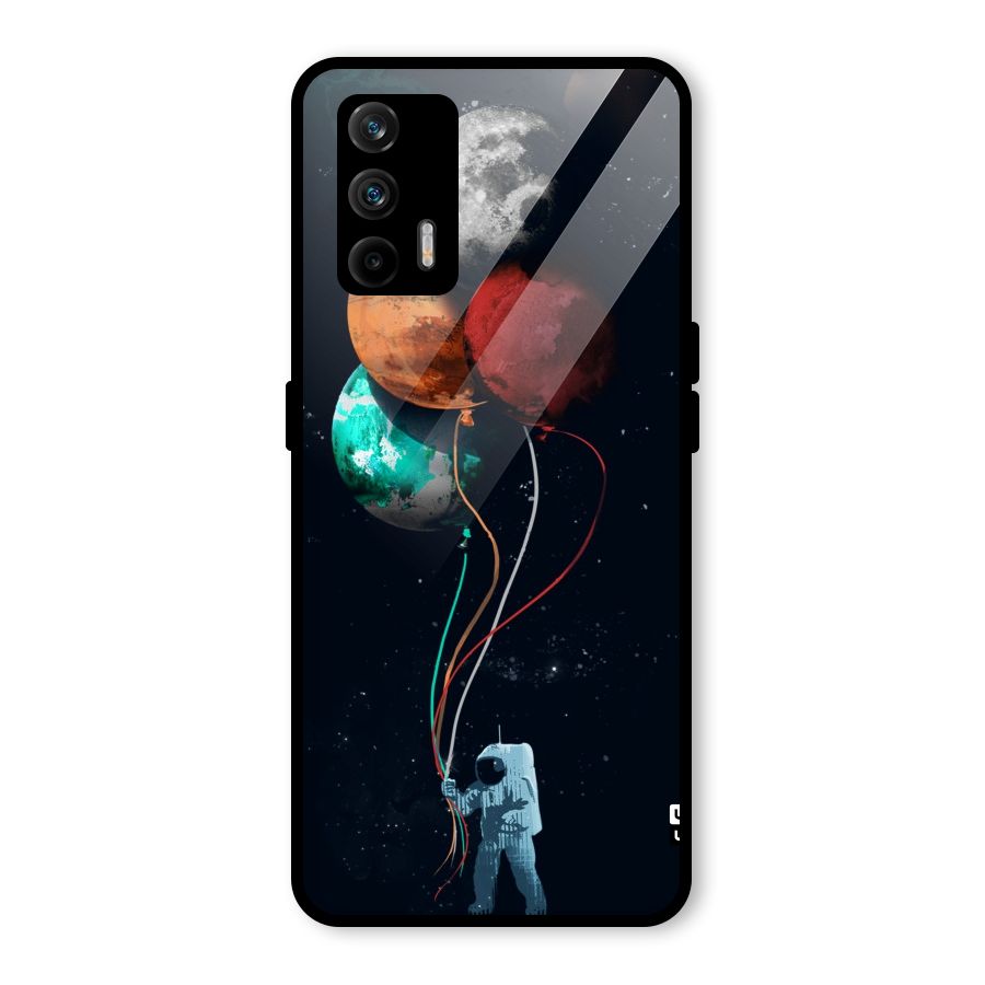 Space Balloons Glass Back Case for Realme GT 5G