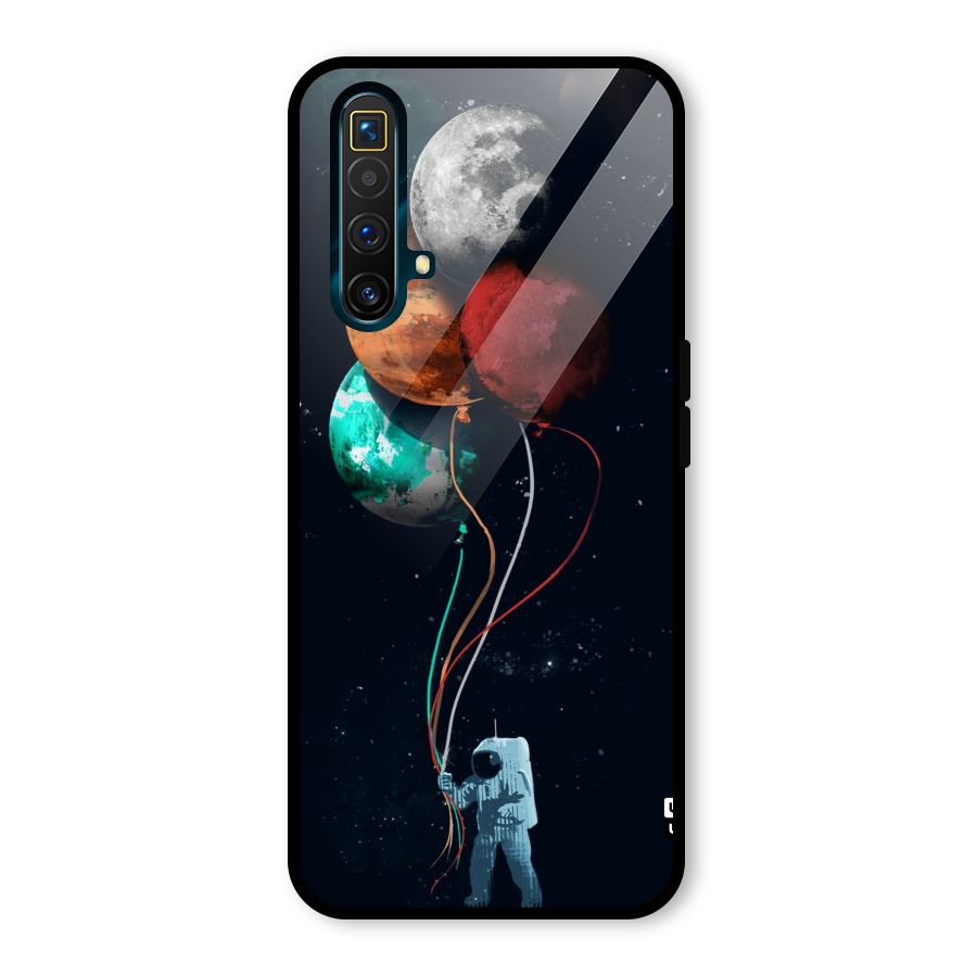 Space Balloons Glass Back Case for Realme X3 SuperZoom