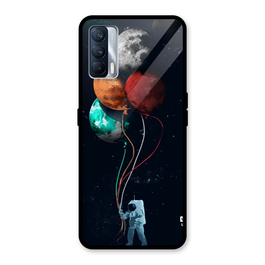 Space Balloons Glass Back Case for Realme X7