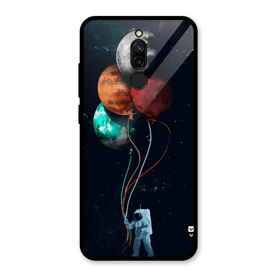 Space Balloons Glass Back Case for Redmi 8