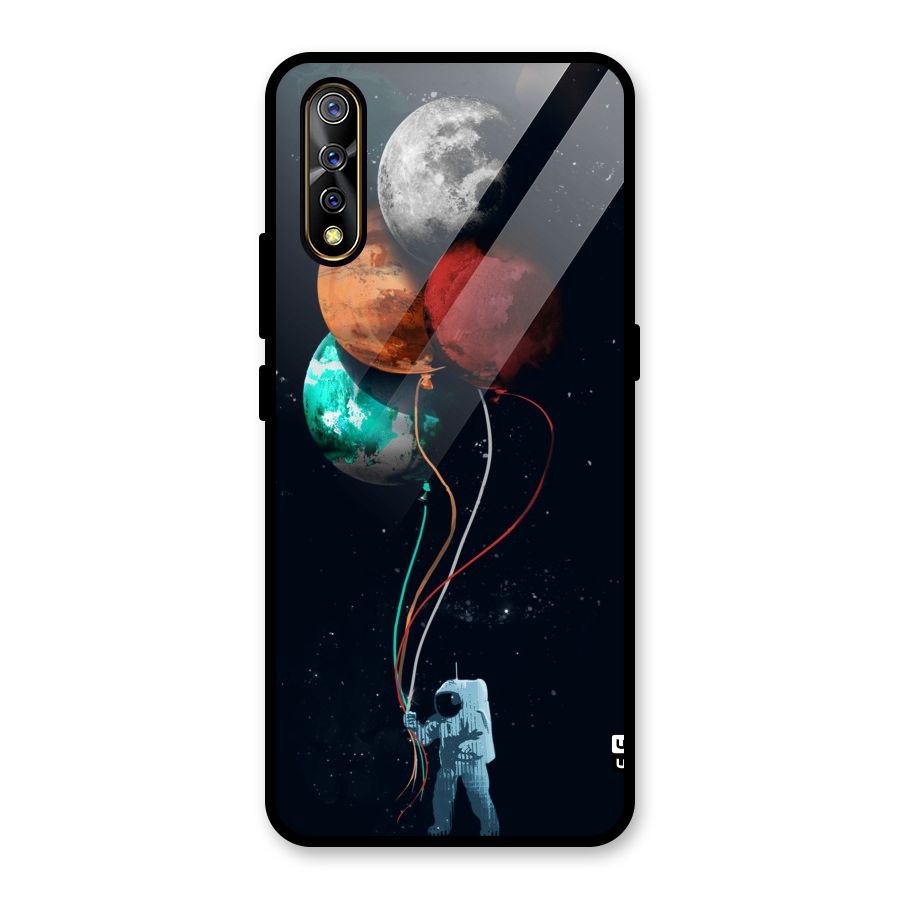 Space Balloons Glass Back Case for Vivo S1