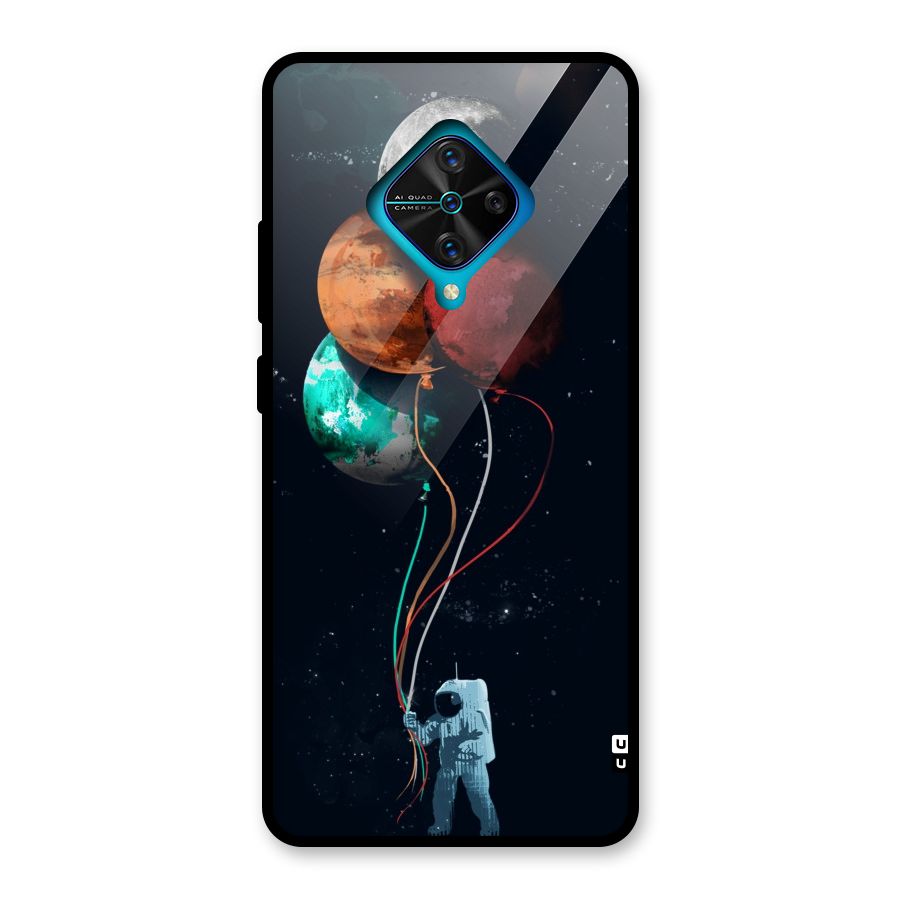 Space Balloons Glass Back Case for Vivo S1 Pro