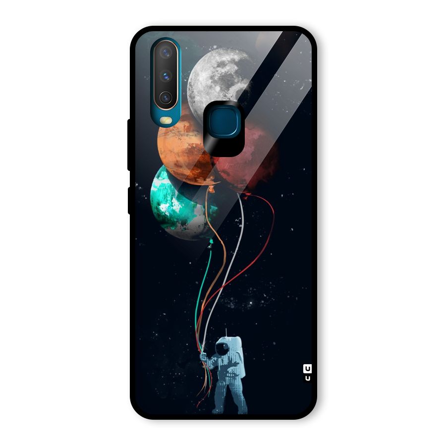 Space Balloons Glass Back Case for Vivo U10