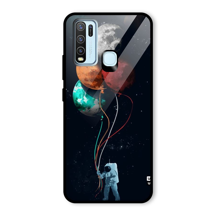 Space Balloons Glass Back Case for Vivo Y50