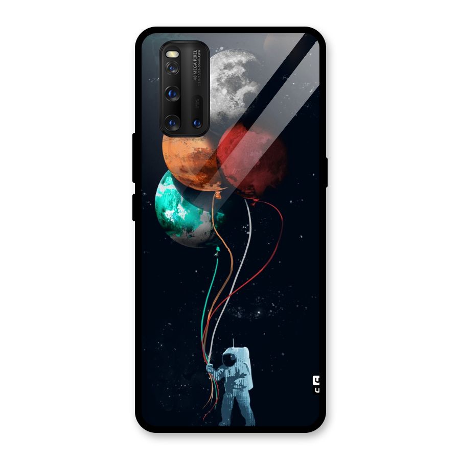 Space Balloons Glass Back Case for Vivo iQOO 3