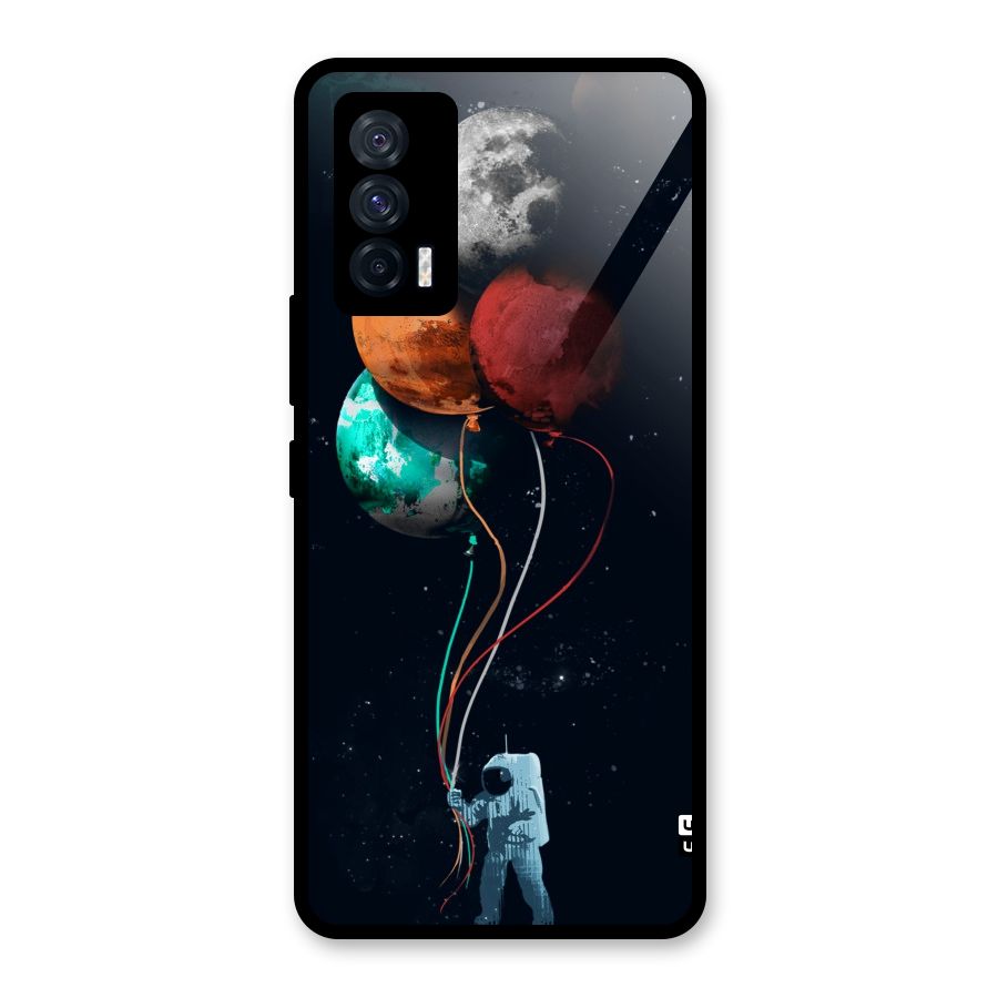 Space Balloons Glass Back Case for Vivo iQOO 7 5G