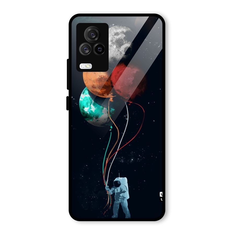 Space Balloons Glass Back Case for Vivo iQOO 7 Legend 5G