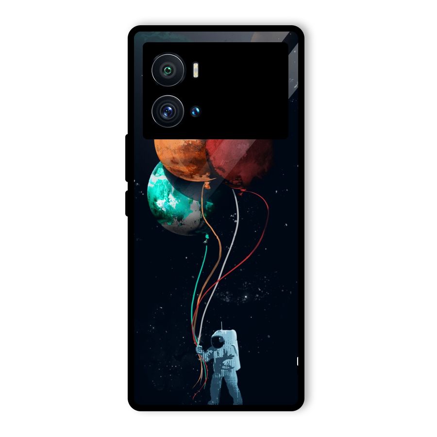 Space Balloons Glass Back Case for Vivo iQOO 9 Pro